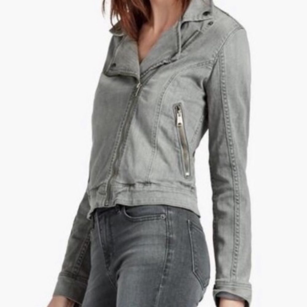 Women's Gray Denim Jacket